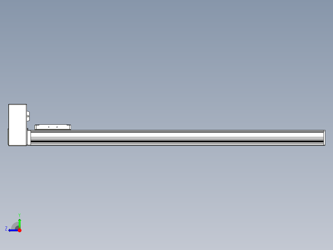 同步带全封闭直线模组TPA-HCB-105D-90-L850-RU-C-P20-N3右视图