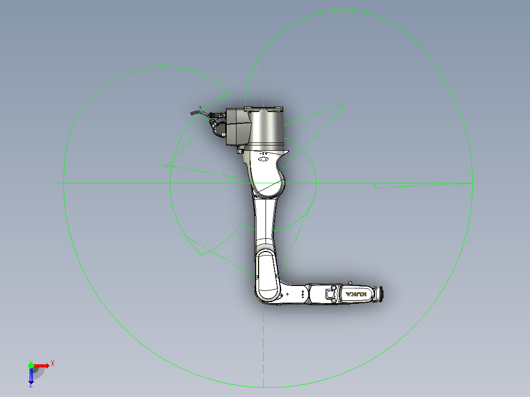 KR-10-R1100-2-3D数模图俯视图
