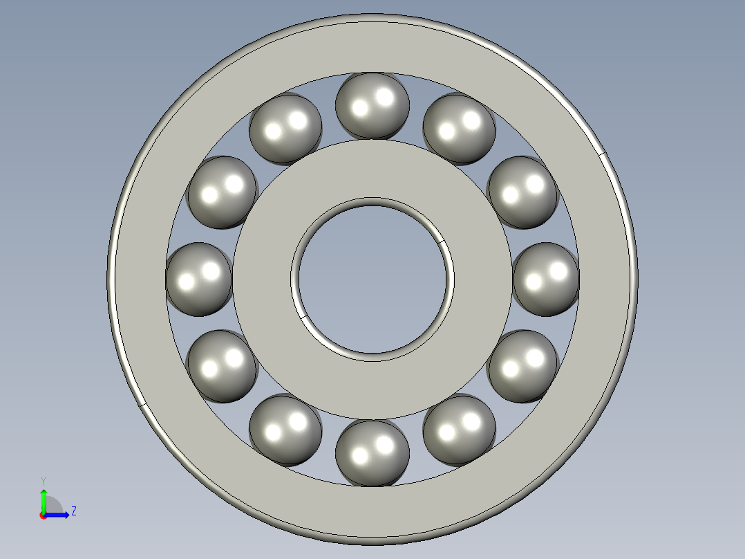 深沟球轴承6404左视图