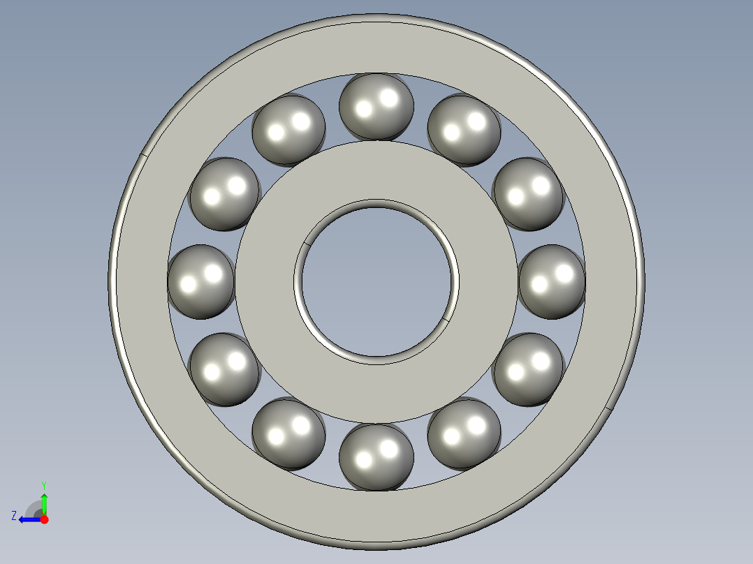 深沟球轴承6404右视图