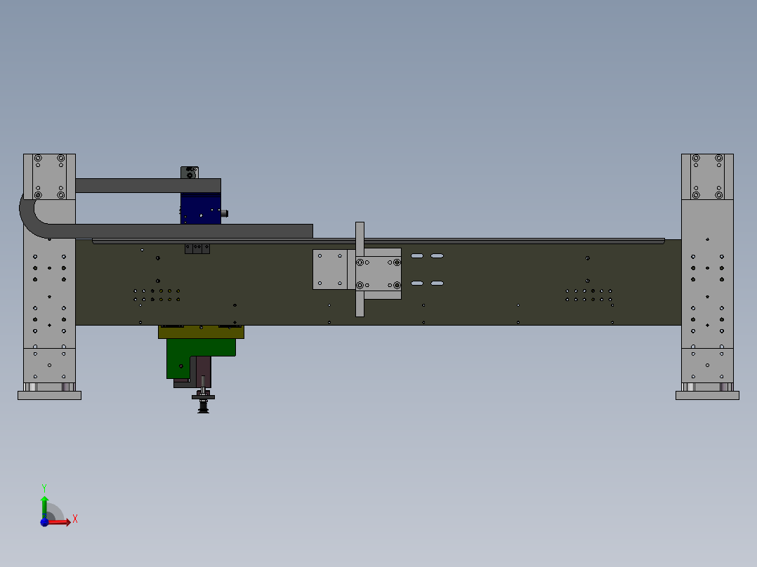 移栽机械手前视图