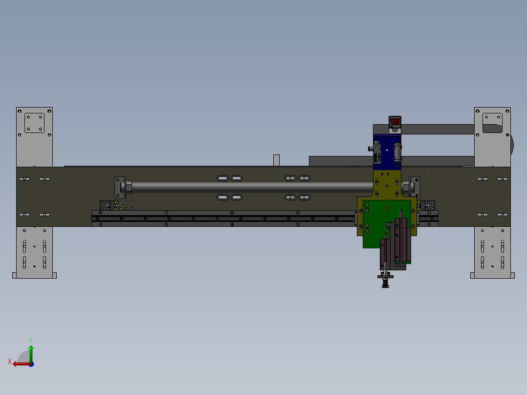 移栽机械手后视图