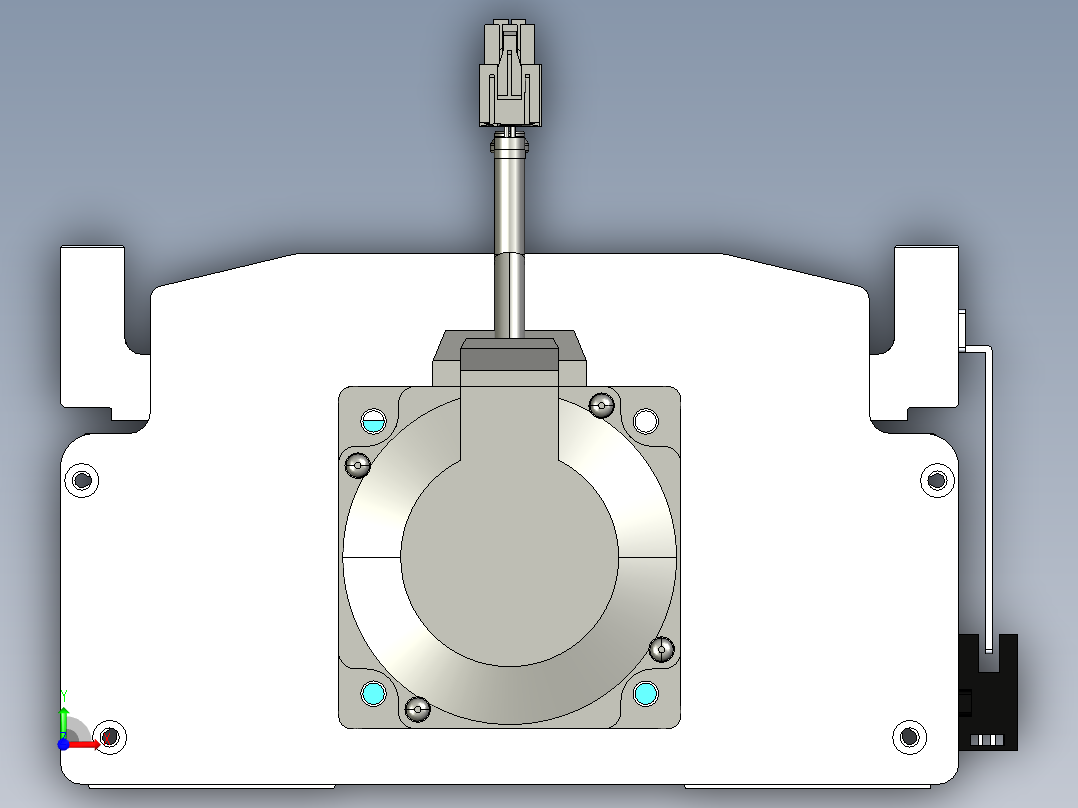 东锦丝杆传动-直线滑台模组DH210-C-L10-S100-BC-P750W-C3前视图