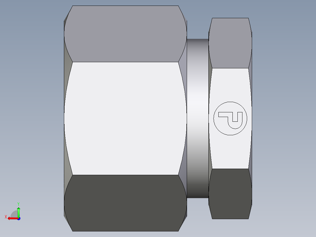 卡套式工业通用硬管接头EO_Blanking_plug_for_tube_ends_ROV15ZL71后视图