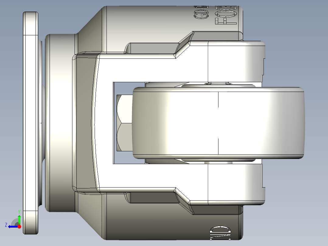 福马脚轮右视图