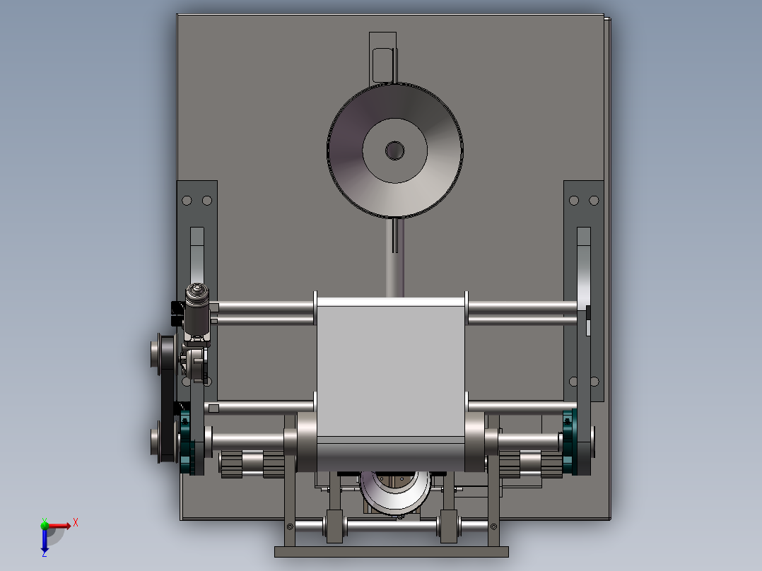 牛奶液体包装机sw12俯视图