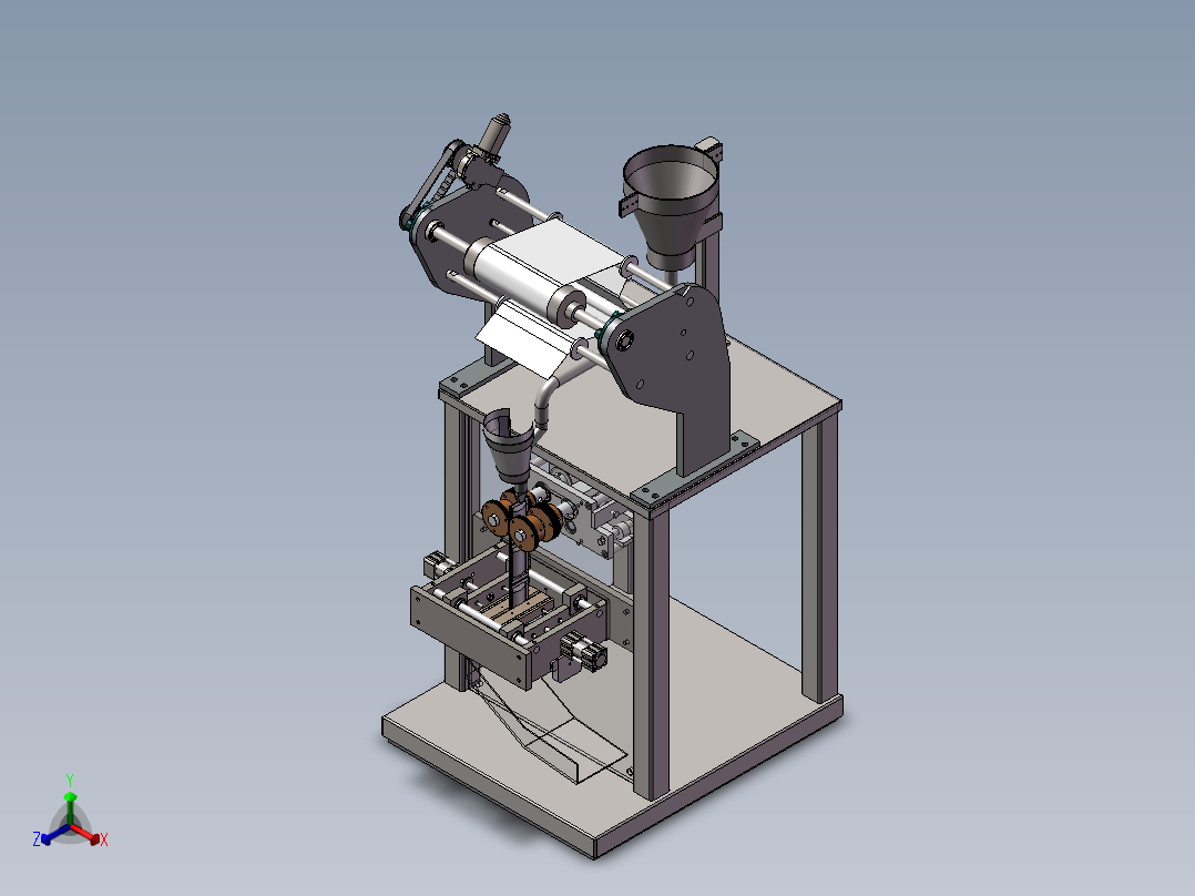 牛奶液体包装机sw12正等轴测图