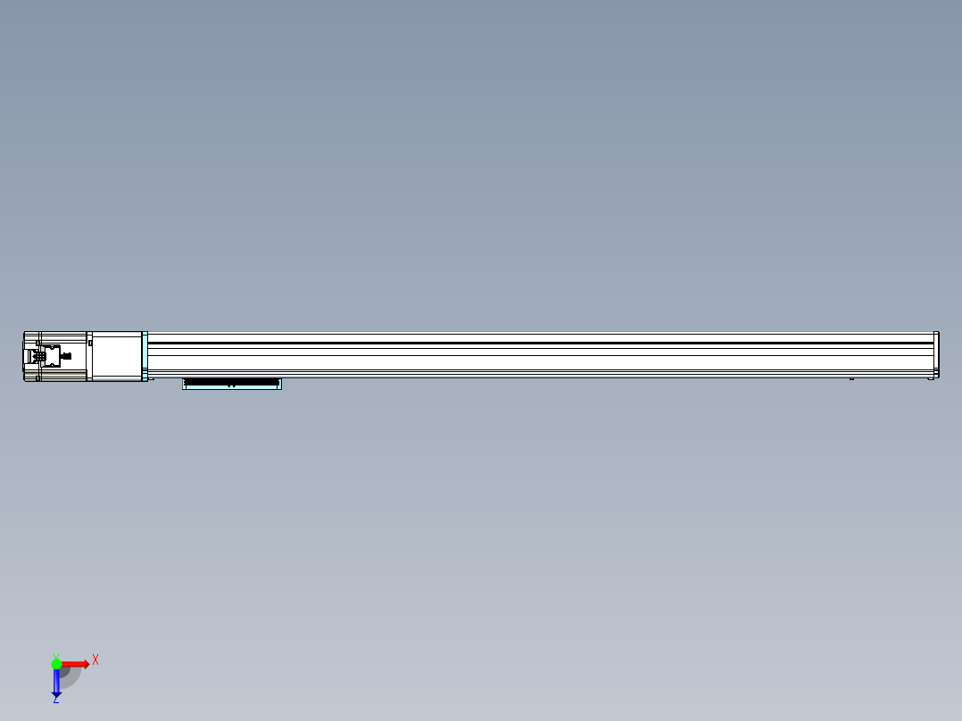 威洛博VC丝杆传动-无尘环境VC14-Lxx-C-S1000-BC-ZP75-C3俯视图