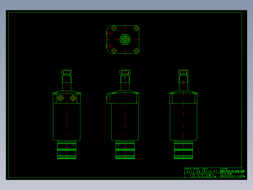 KOSMEKWHE2500-2GRM多系列多零件图纸模型多系列多零件图纸模型