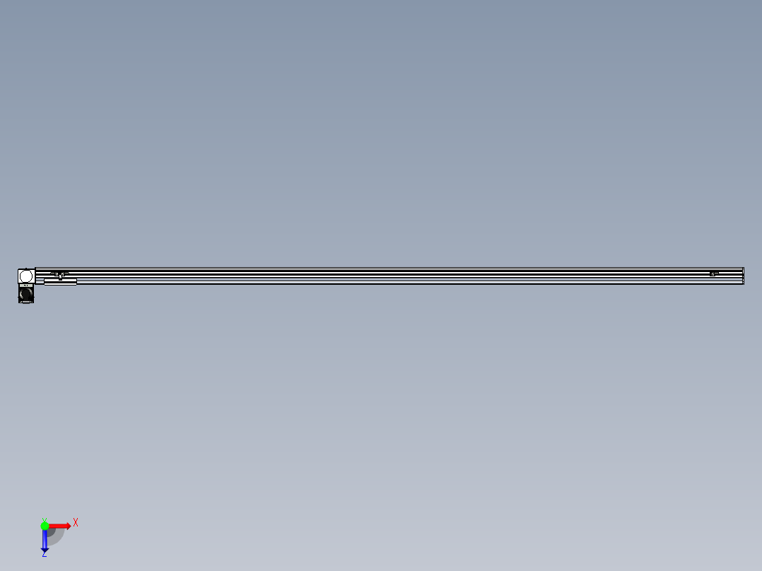 同步带滑台-半封闭B13H-L45-S2850-LU-P40-D3俯视图