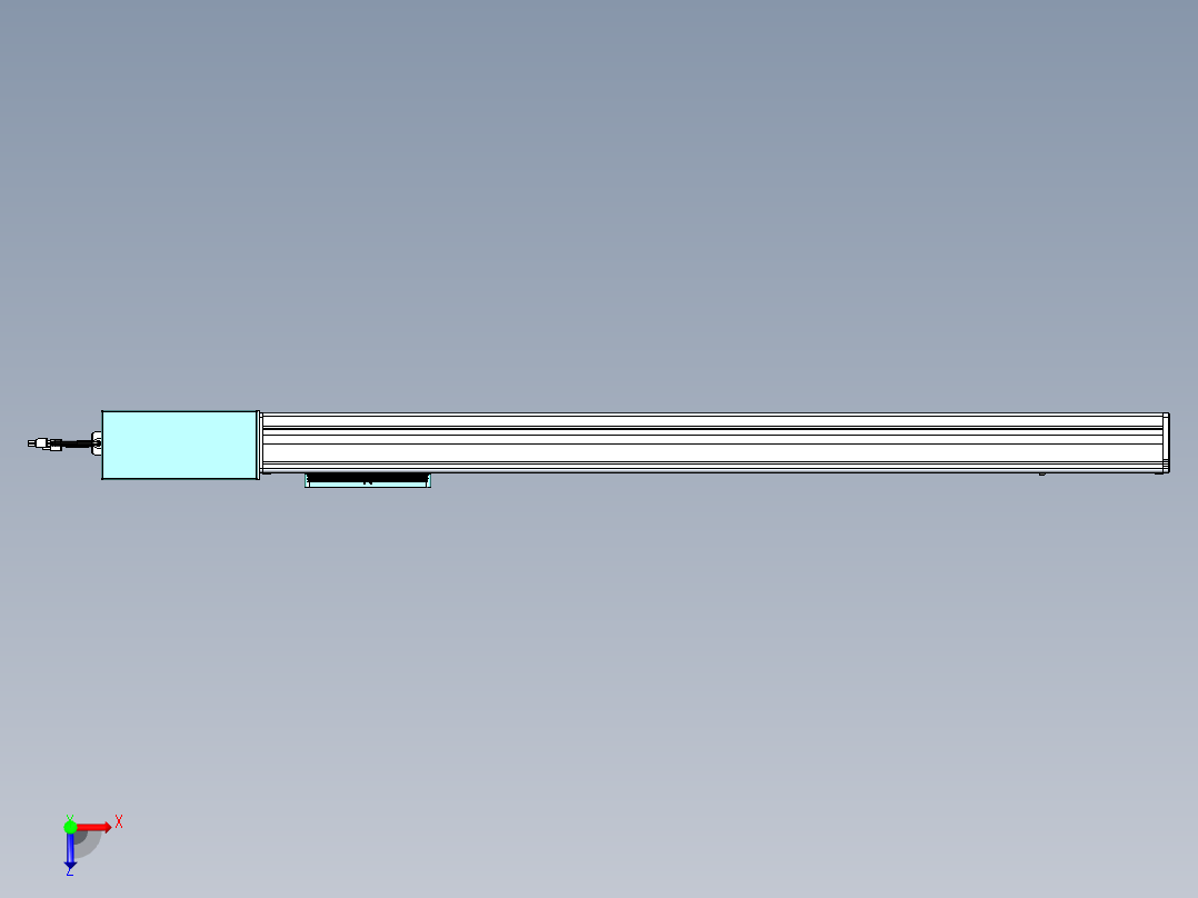 威洛博VBC同步带传动一无尘环境VBC14-L45-S850-BR-ZP75-C3俯视图
