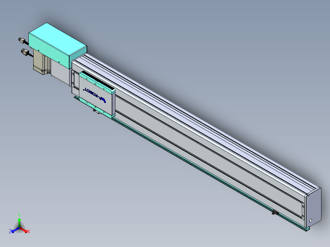 威洛博VBC同步带传动一无尘环境VBC14-L45-S850-BR-ZP75-C3正等轴测图