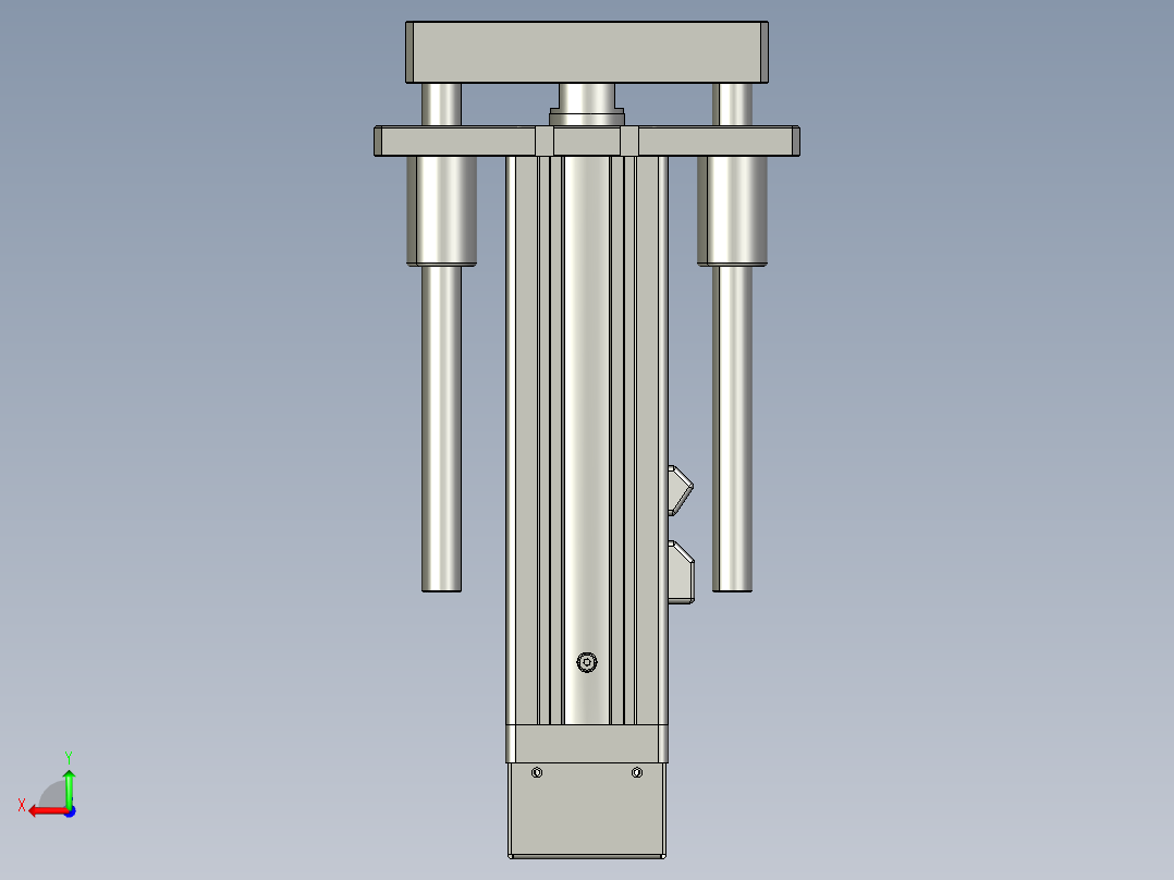 12VZ电动缸-VZ6D-S100-BD后视图