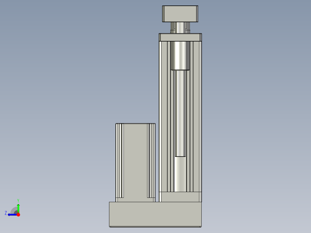 12VZ电动缸-VZ6D-S100-BD右视图