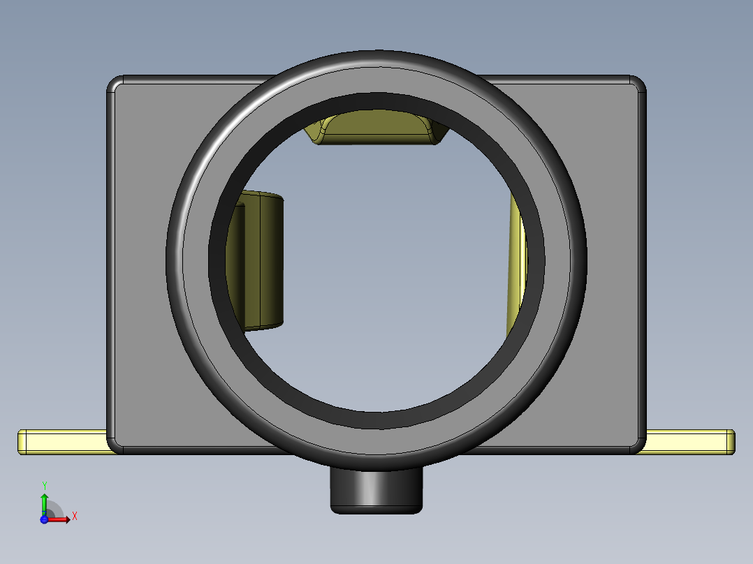 PJ311D (PJ-311D) SMD PCB 安装 3.5mm 音频插孔母插座前视图