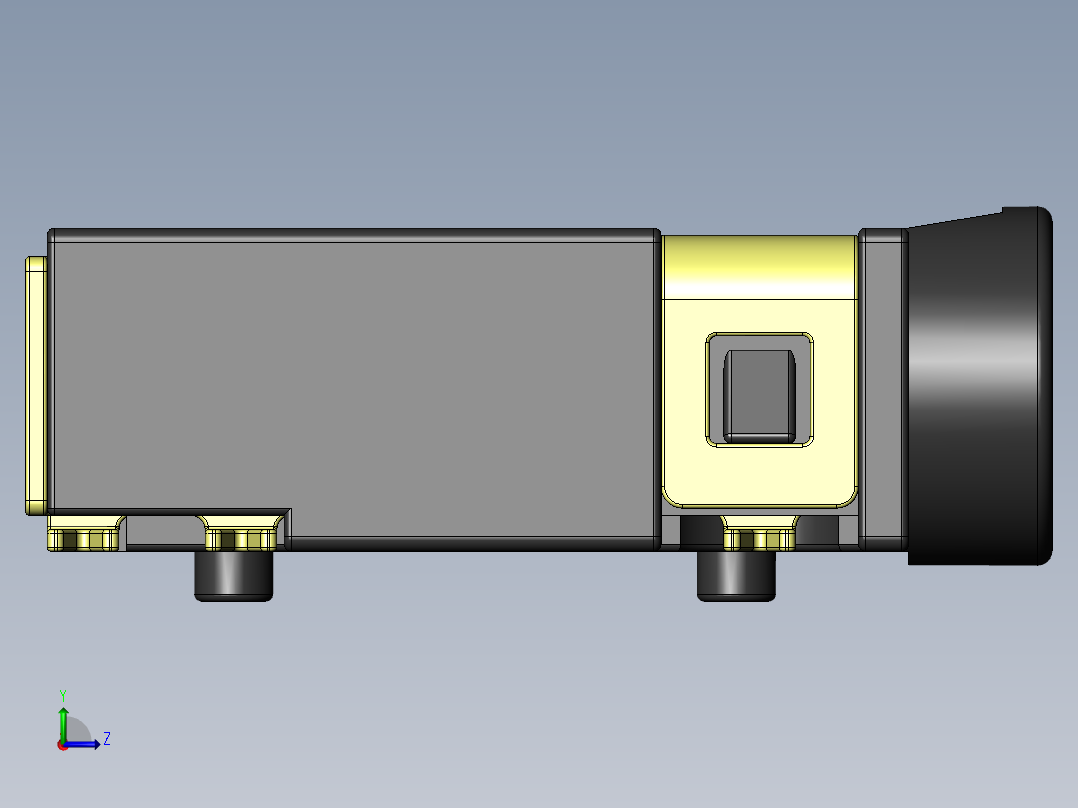 PJ311D (PJ-311D) SMD PCB 安装 3.5mm 音频插孔母插座左视图