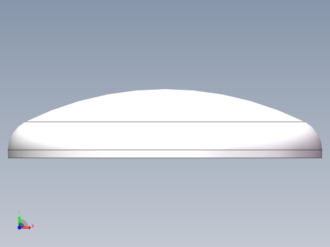 THB碟形封头DN1000前视图