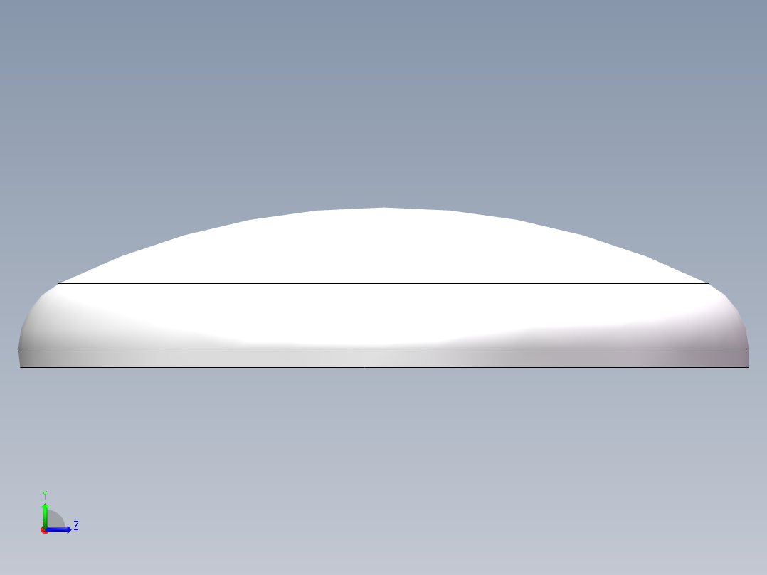 THB碟形封头DN1000左视图