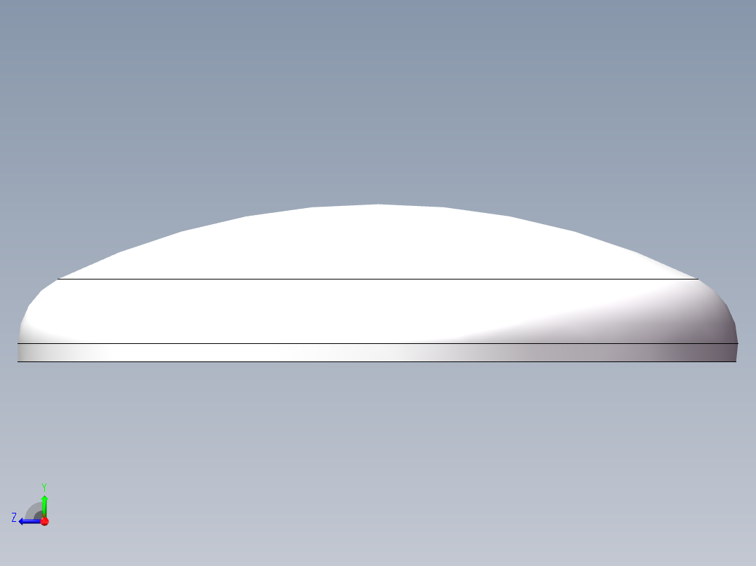 THB碟形封头DN1000右视图