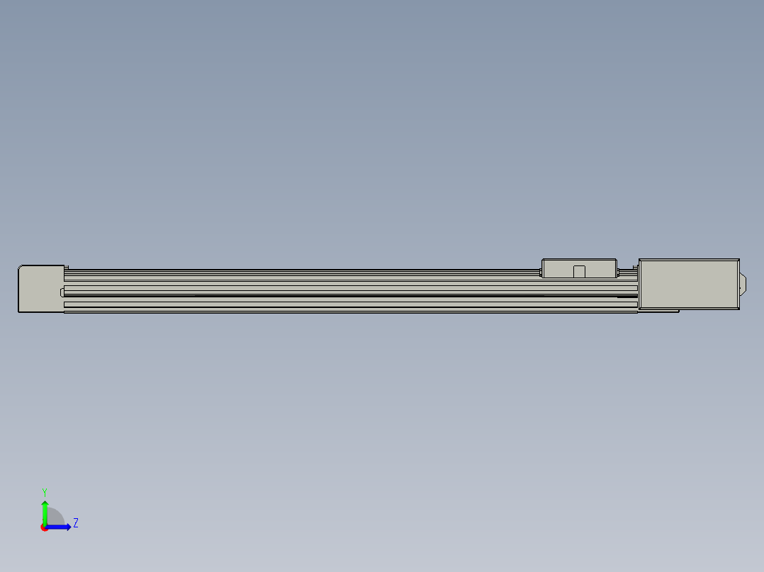 威洛博直线电机模组EB4-L40-S550-BR-57-MS3左视图