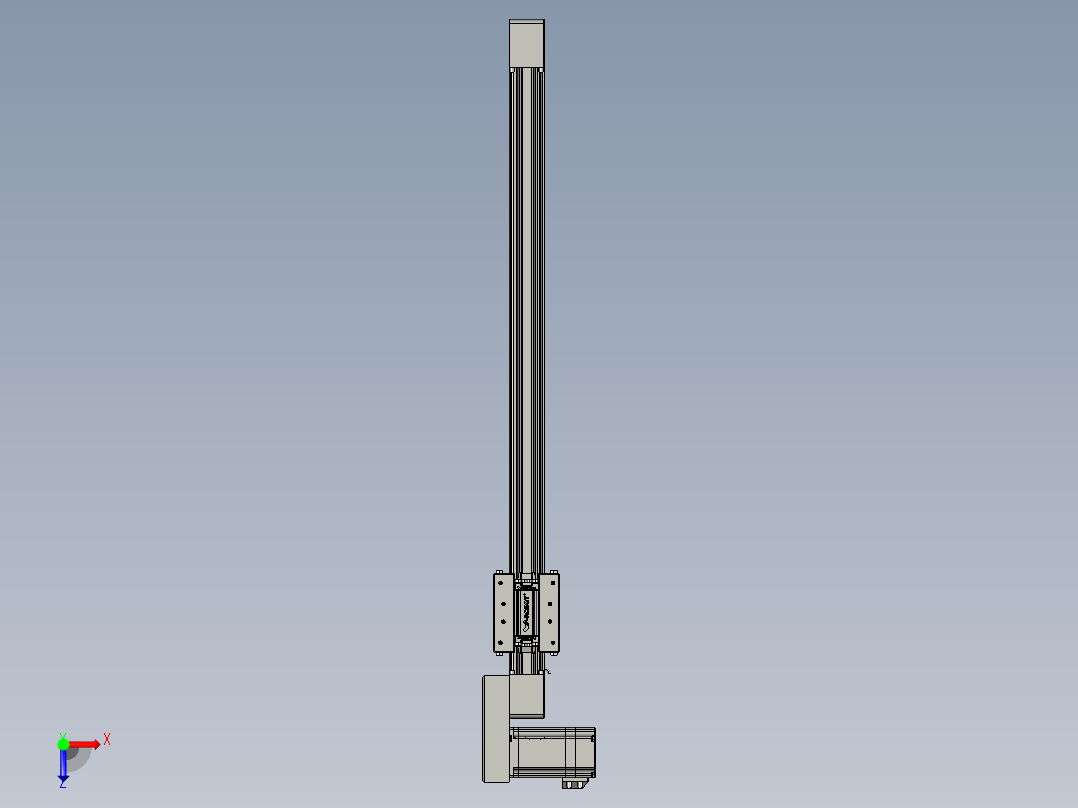威洛博直线电机模组EB4-L40-S550-BR-57-MS3俯视图