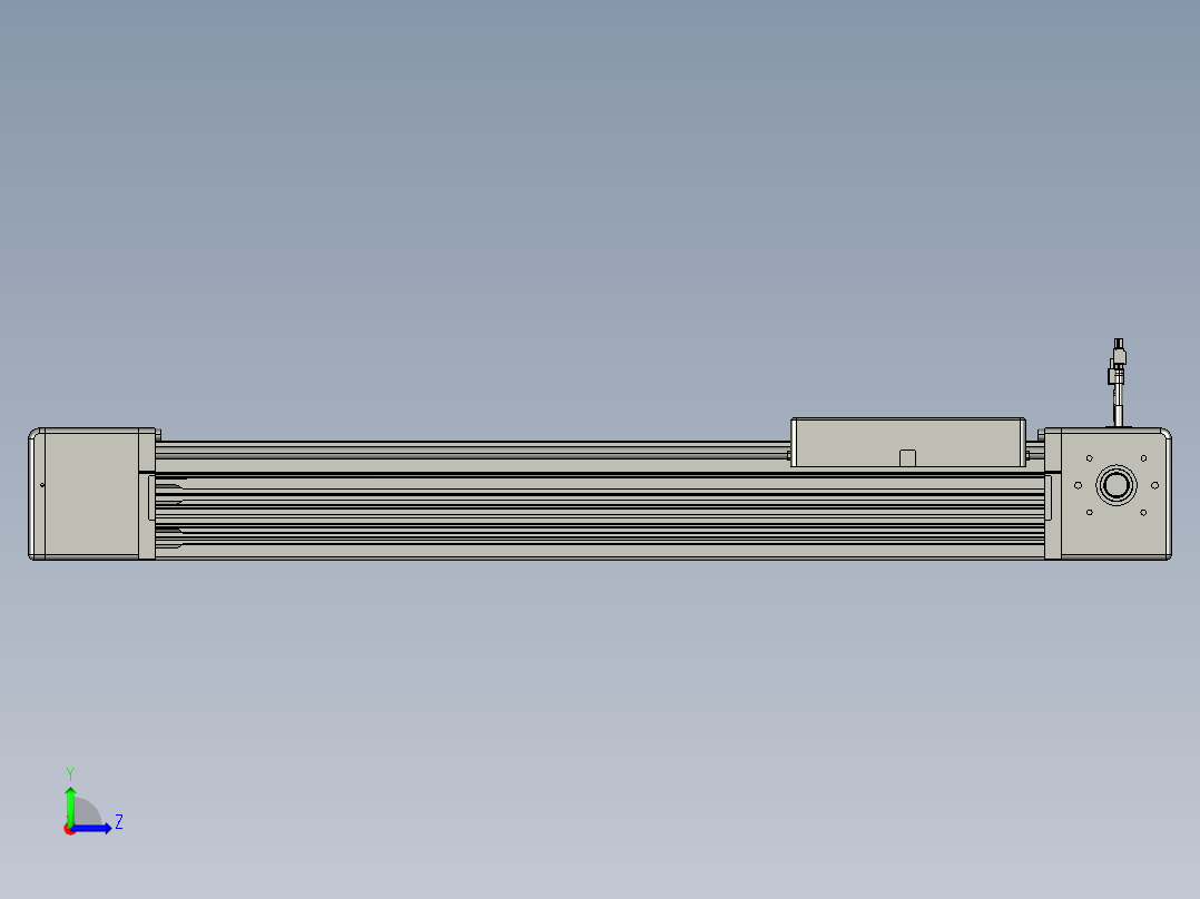威洛博直线电机模组EB16-L208-S550-L-ZP75-MS3-5K左视图