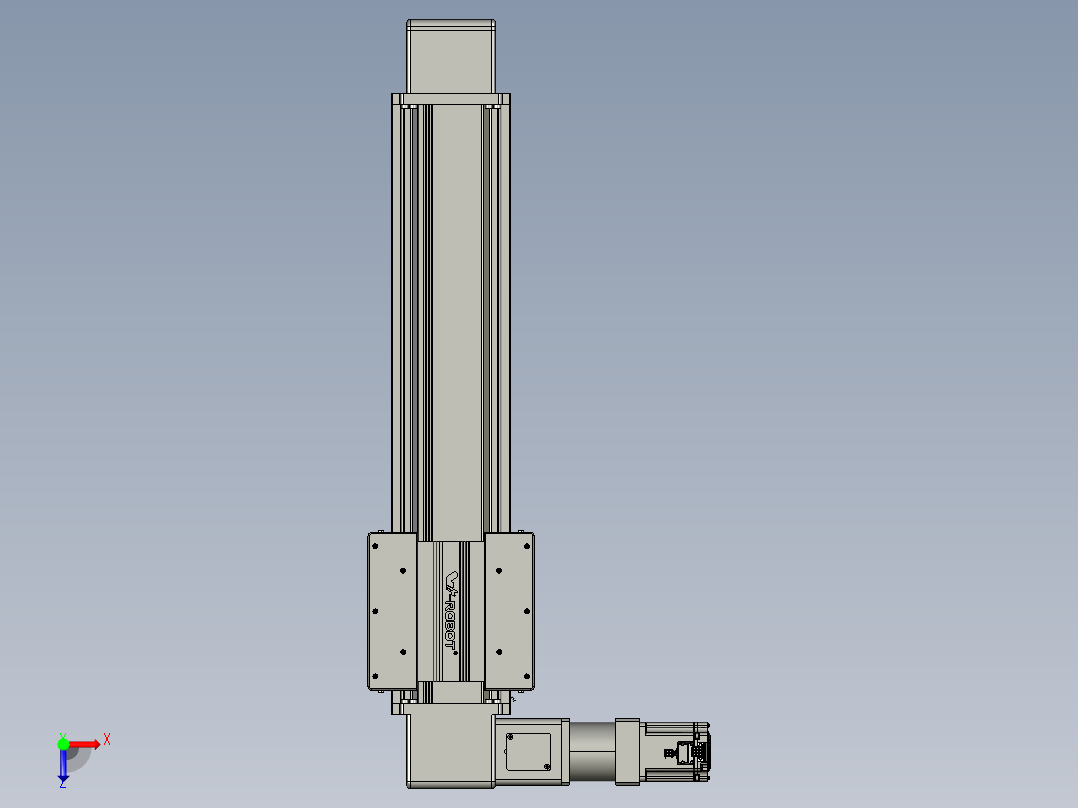 威洛博直线电机模组EB16-L208-S550-L-ZP75-MS3-5K俯视图
