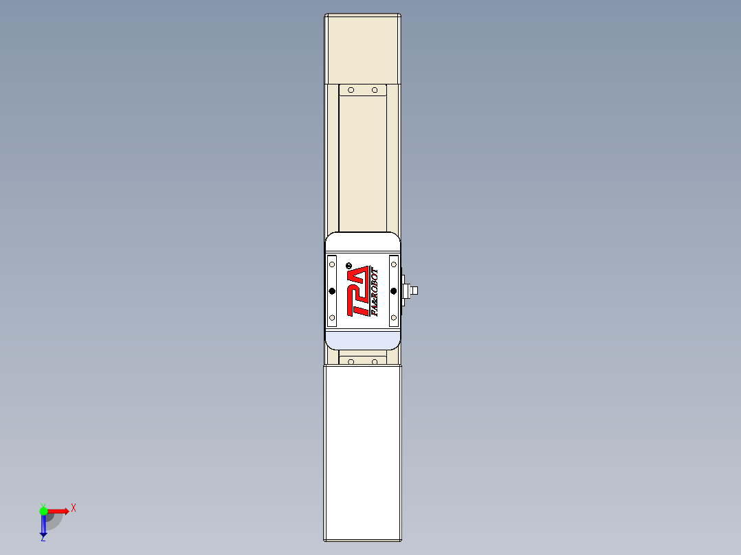 同步带全封闭直线模组TPA-HCB-65S-90-L100-M-Y-P10-N3俯视图