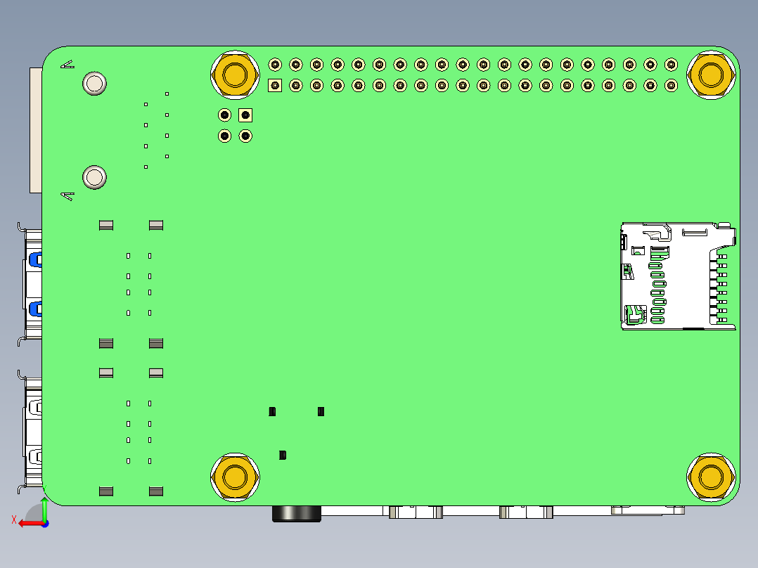 Raspberry Pi 4冷却器风扇散热器- GeeekPi超薄冰塔后视图