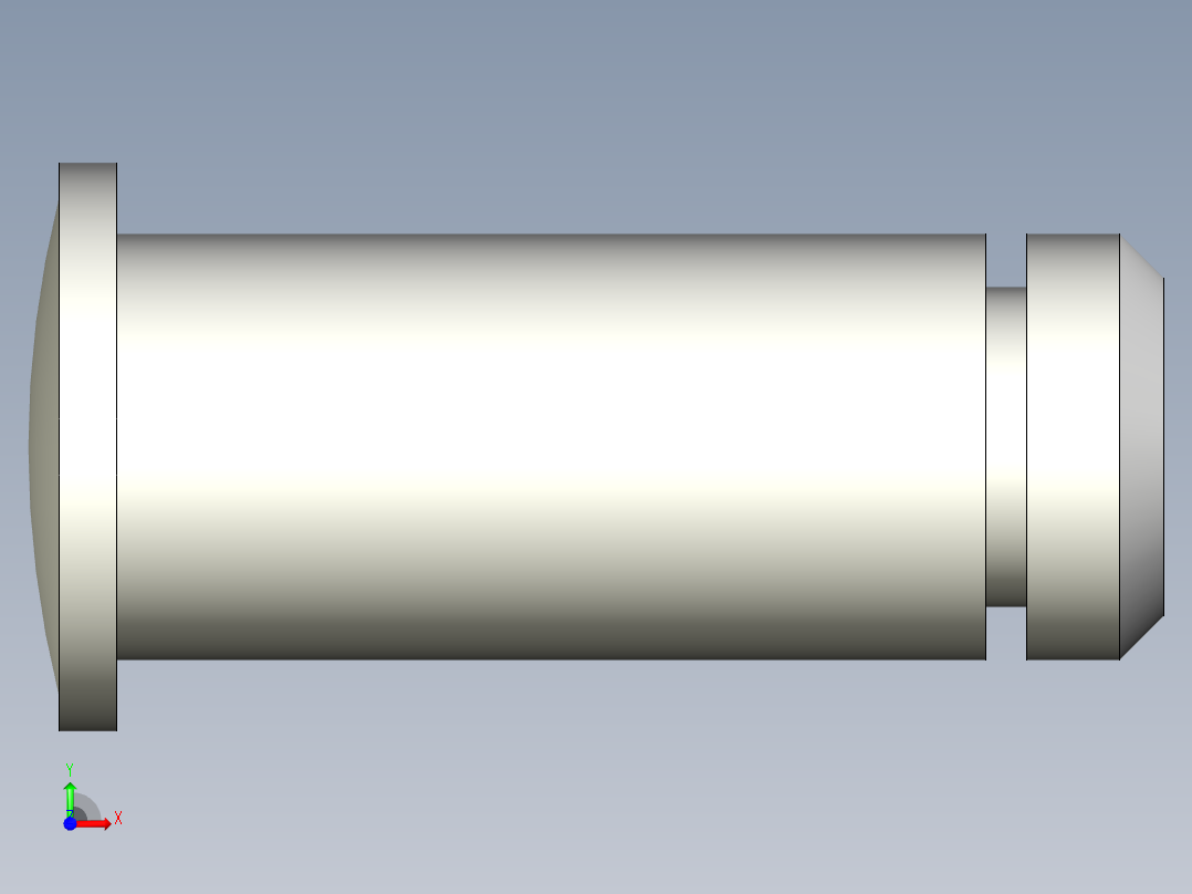 連結梢(不銹鋼)10.-3D多系列多零件图纸模型前视图