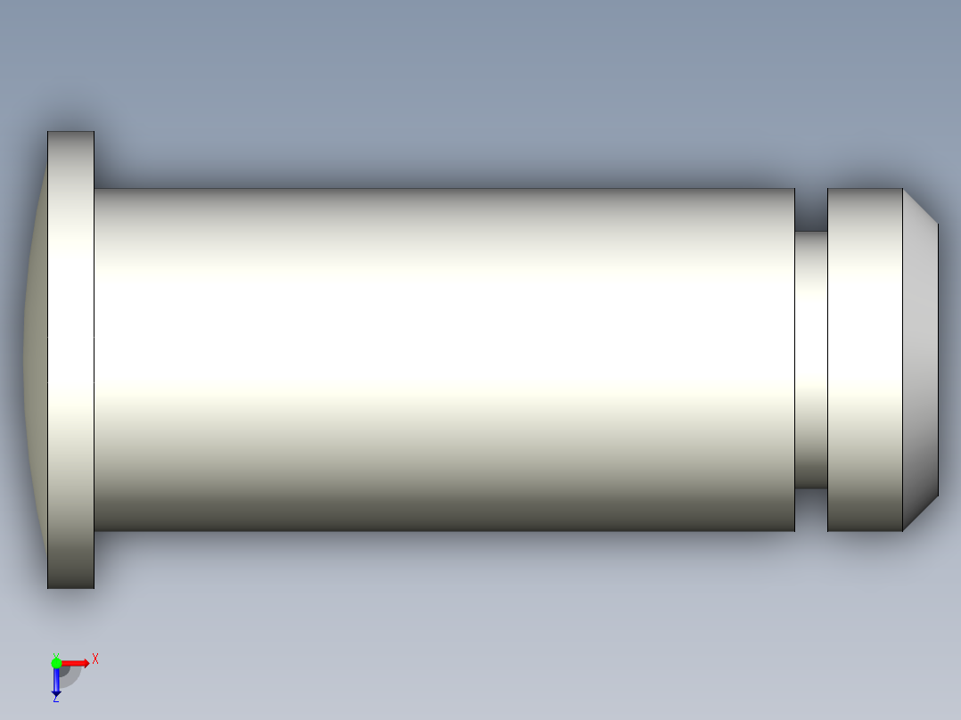連結梢(不銹鋼)10.-3D多系列多零件图纸模型俯视图