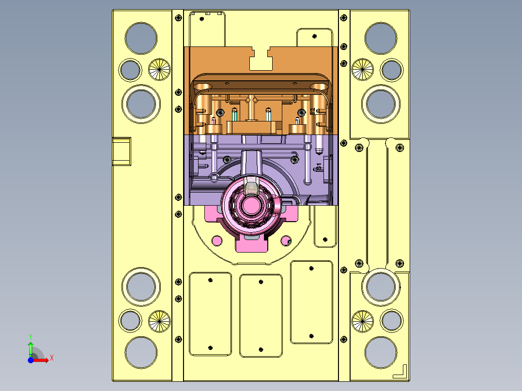 4555-DCI 内滑块+扣机前视图