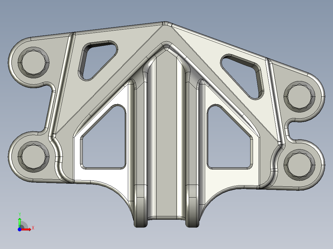 GE喷气发动机支架2前视图