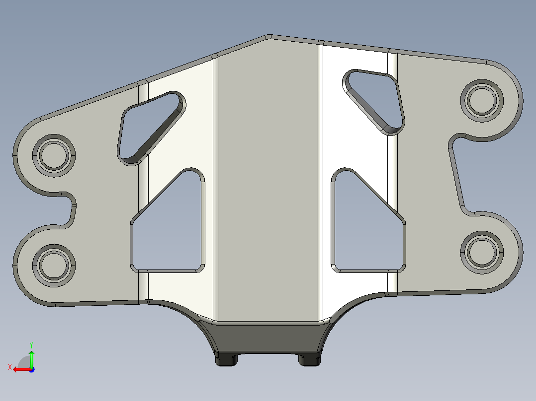 GE喷气发动机支架2后视图