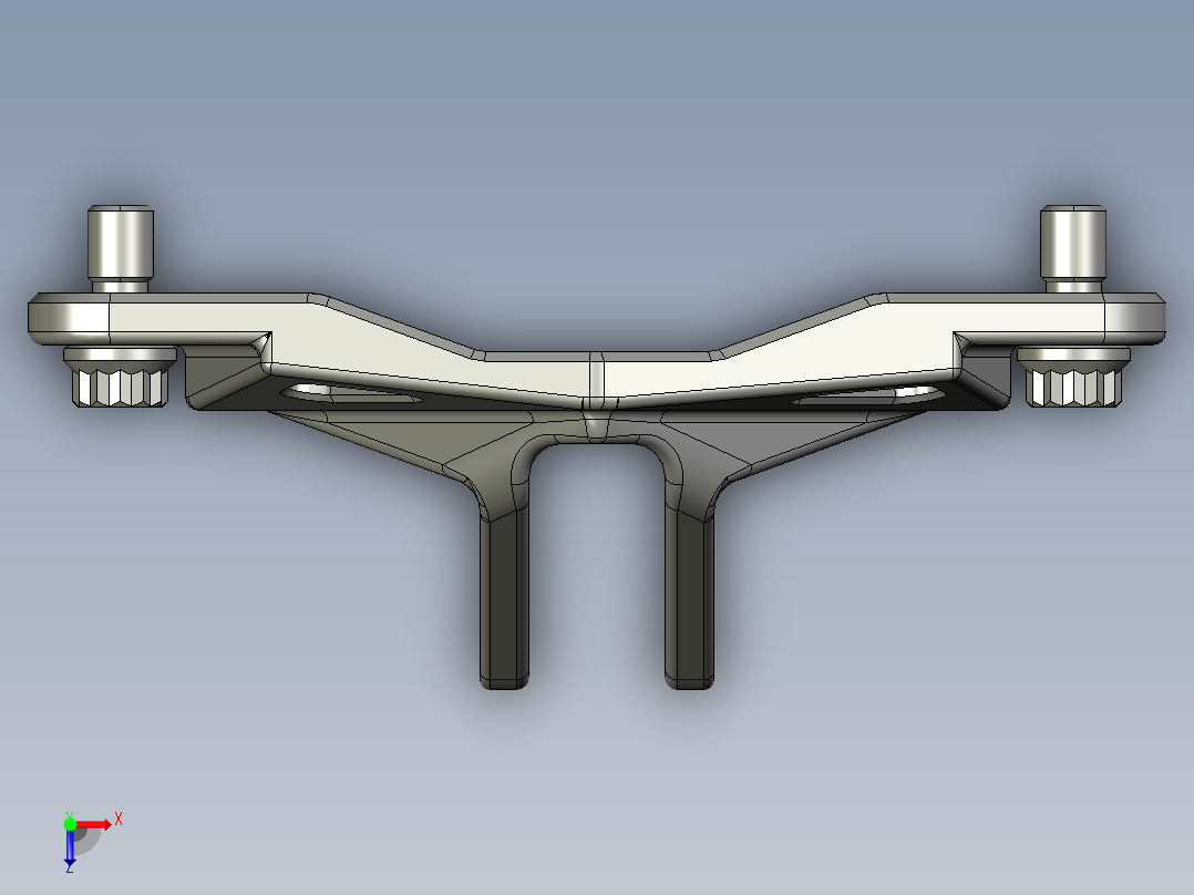 GE喷气发动机支架2俯视图