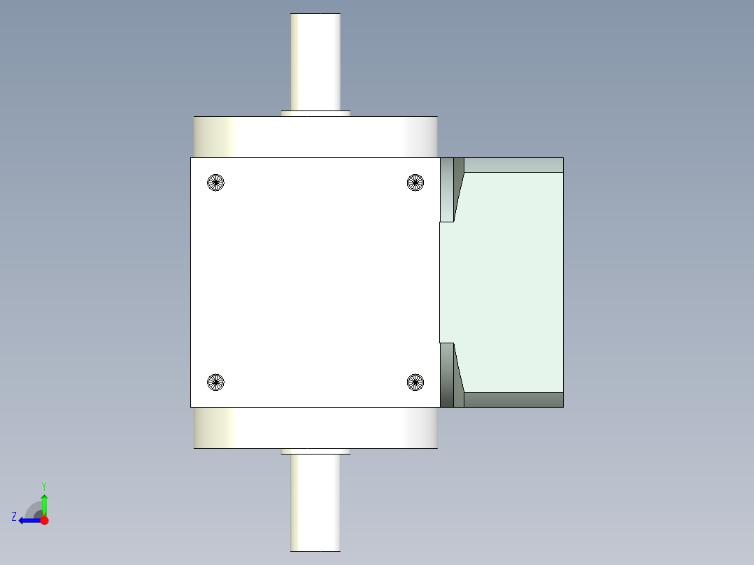 换向器PW90双轴-1 19-70-90-M6.stp右视图