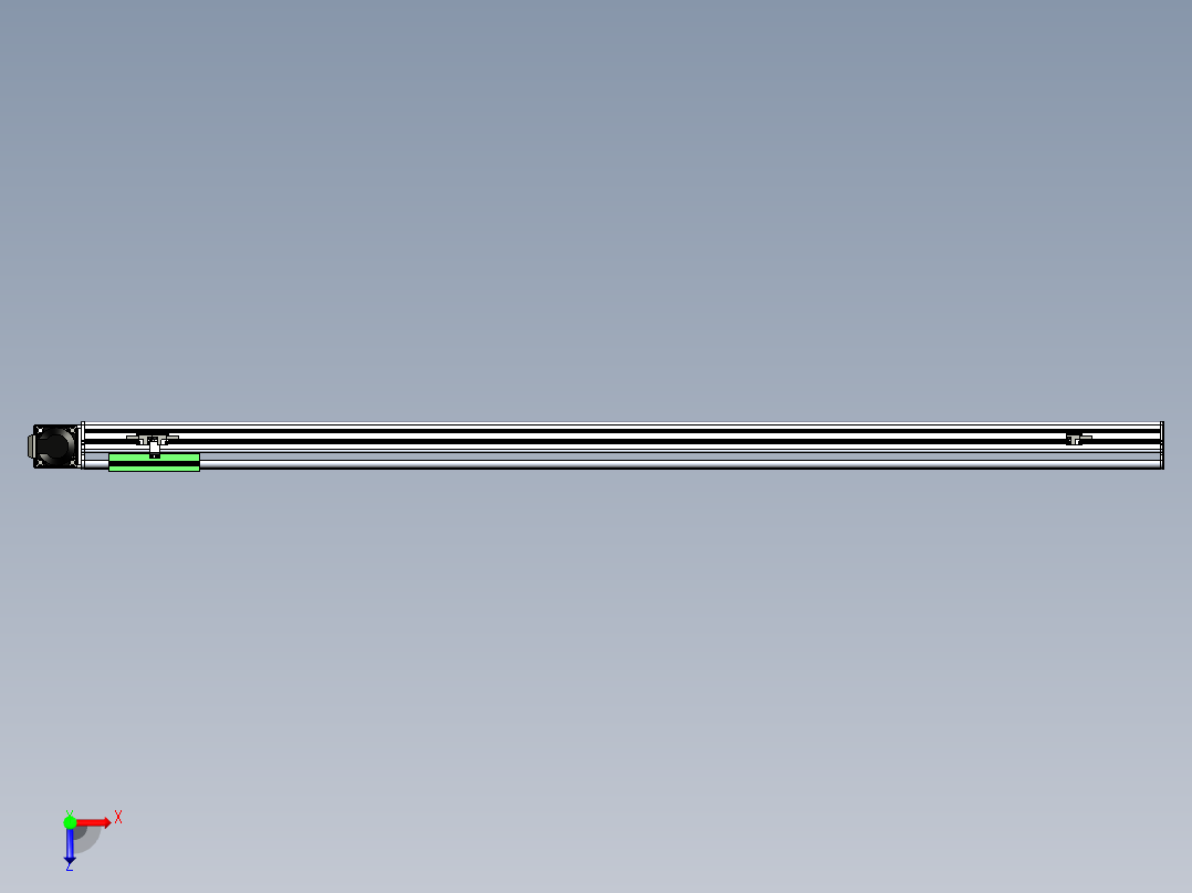 同步带滑台-半封闭B13-L90-S1400-R-P40-D3俯视图