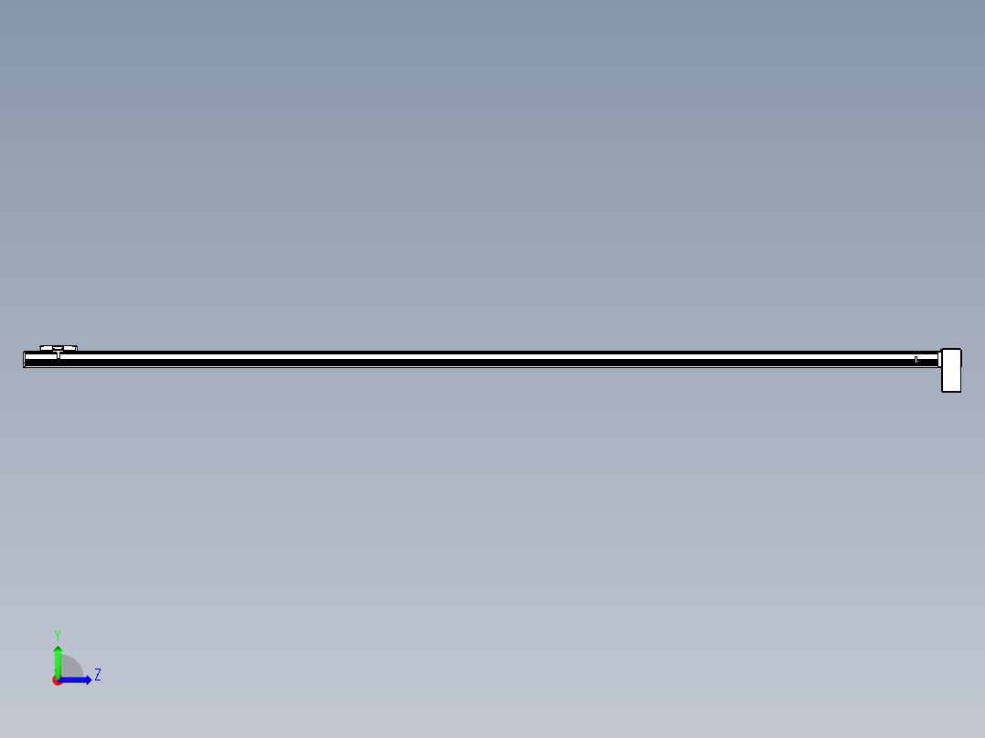 同步带全封闭直线模组TPA-HCB-105D-90-L2950-LP-Y-P20-N3左视图