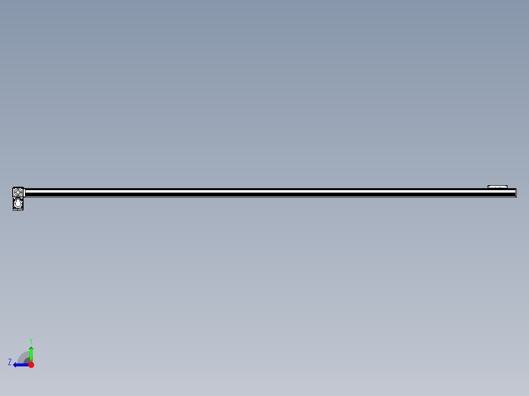 同步带全封闭直线模组TPA-HCB-105D-90-L2950-LP-Y-P20-N3右视图