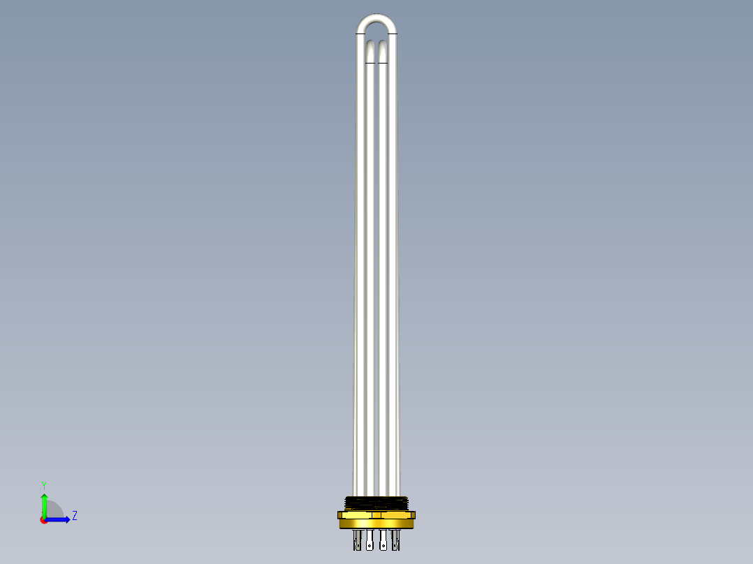 2英寸电阻(10-15千瓦)左视图