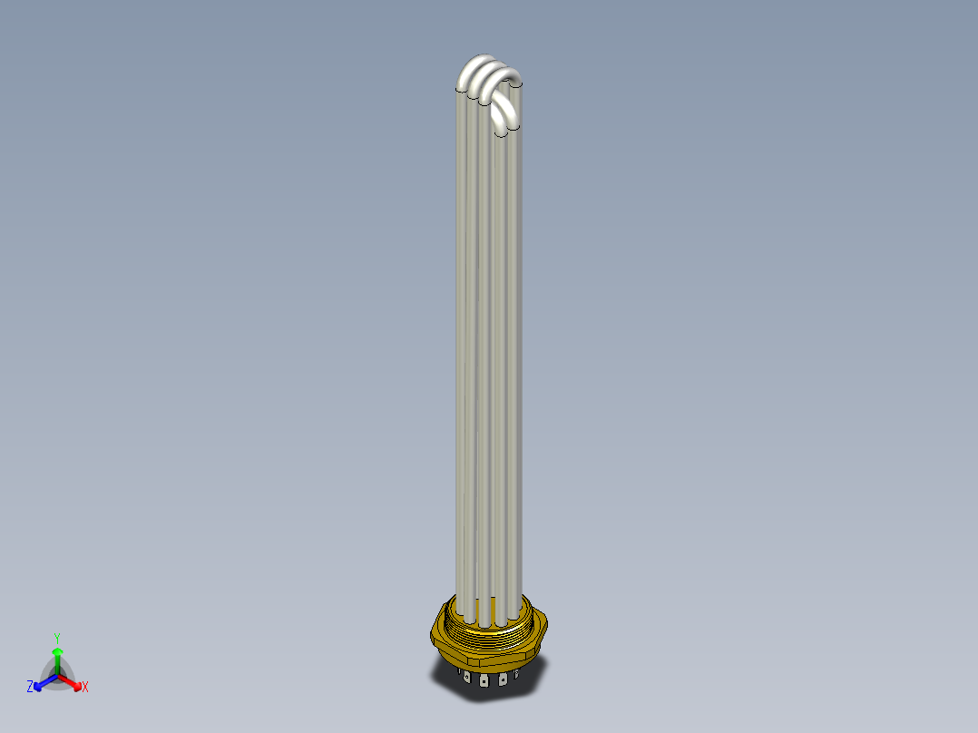 2英寸电阻(10-15千瓦)正等轴测图