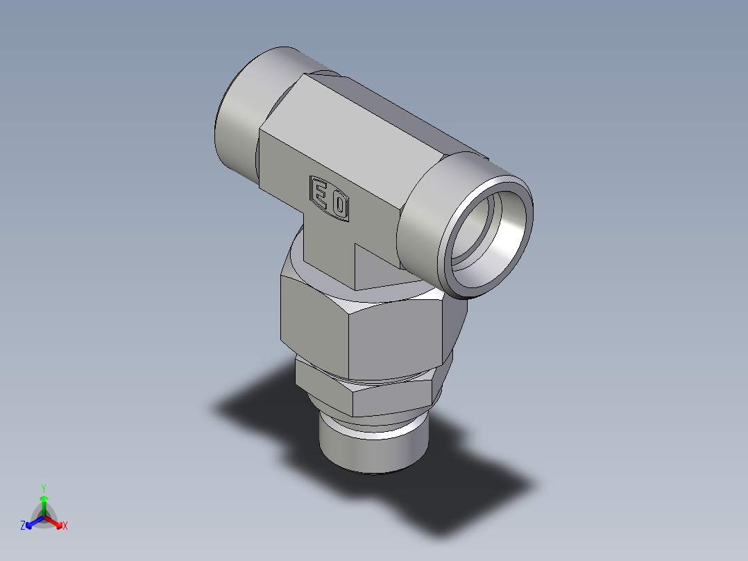卡套式工业通用硬管接头EO_Assembled_adjustable_standpipe_branch_tee_EVT18LROMD71