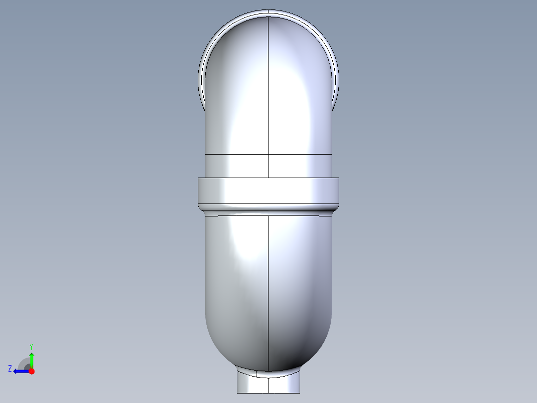 船舶管路系统S26_SeaDrainPLUS_TrapCleanout-SxS_37E171904_4in Sea Drain Plus - P-TrapCleanout-SxS右视图