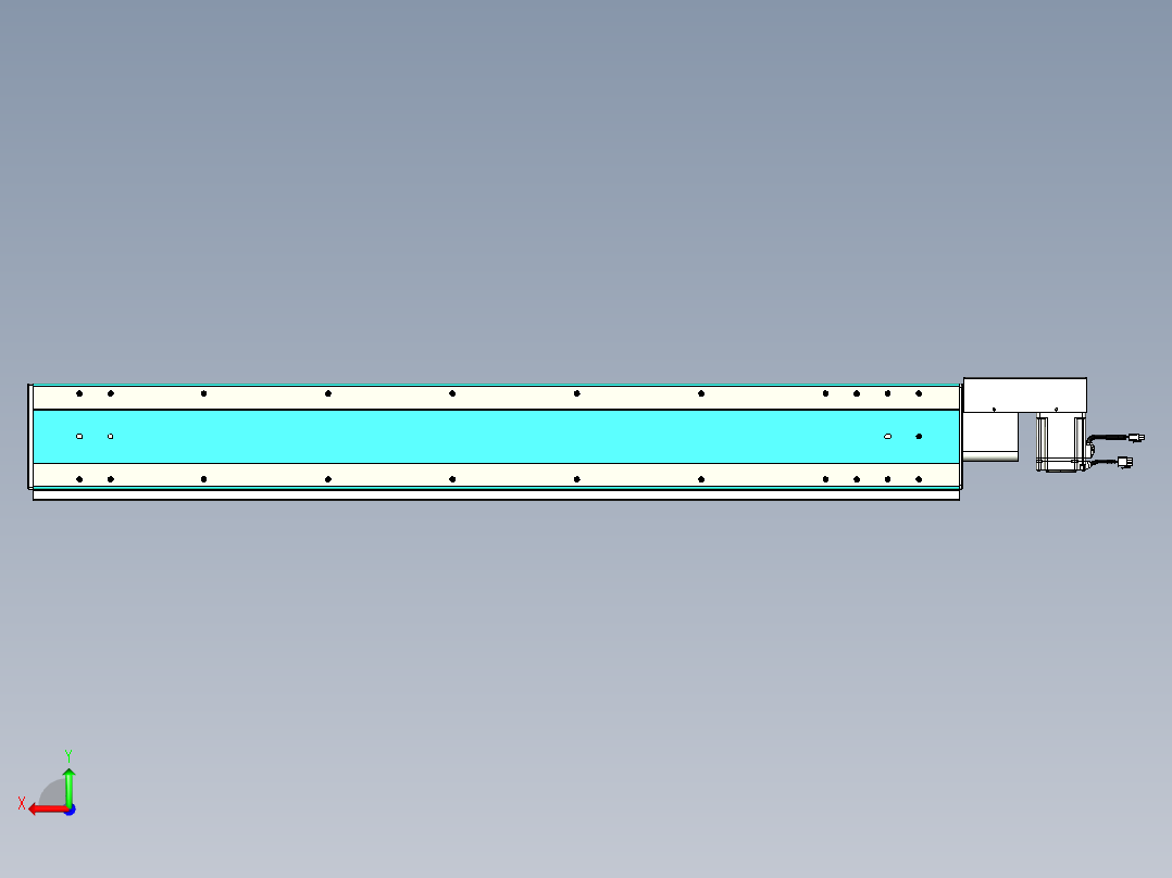 威洛博VBC同步带传动一无尘环境VBC17-L45-S1200-BR-ZP75-C3后视图