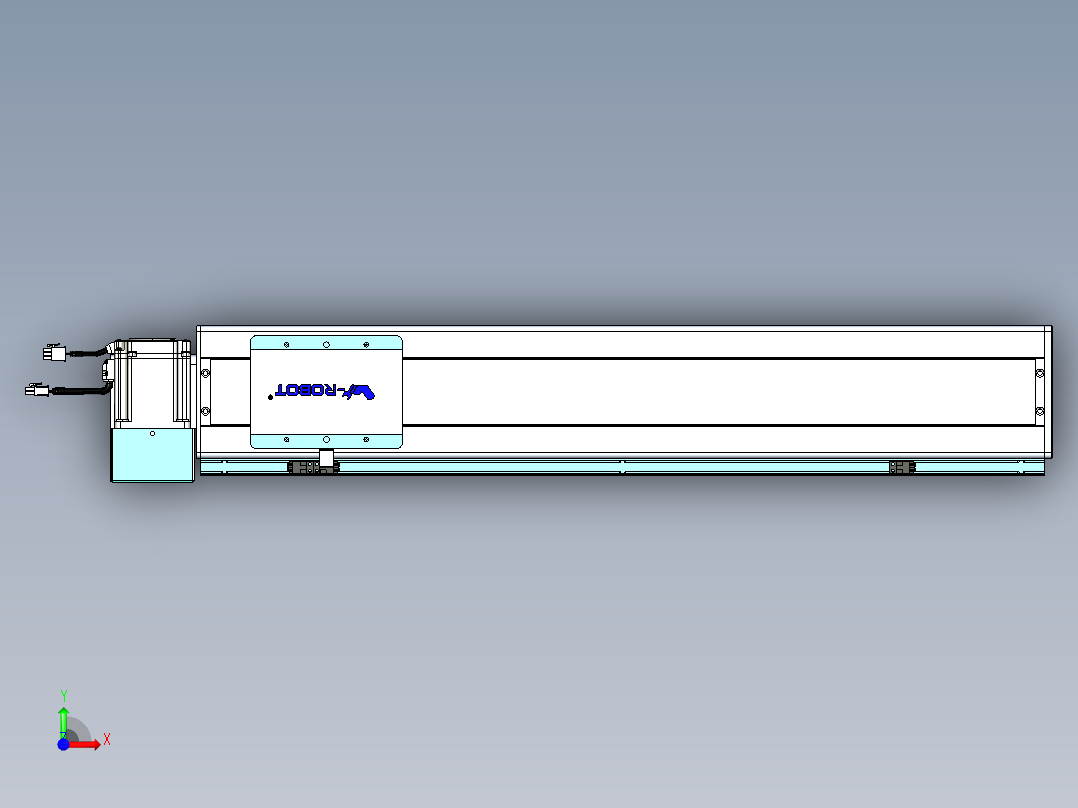 威洛博VBC同步带传动一无尘环境VBC14-L45-S600-BLU-ZP75-C3前视图