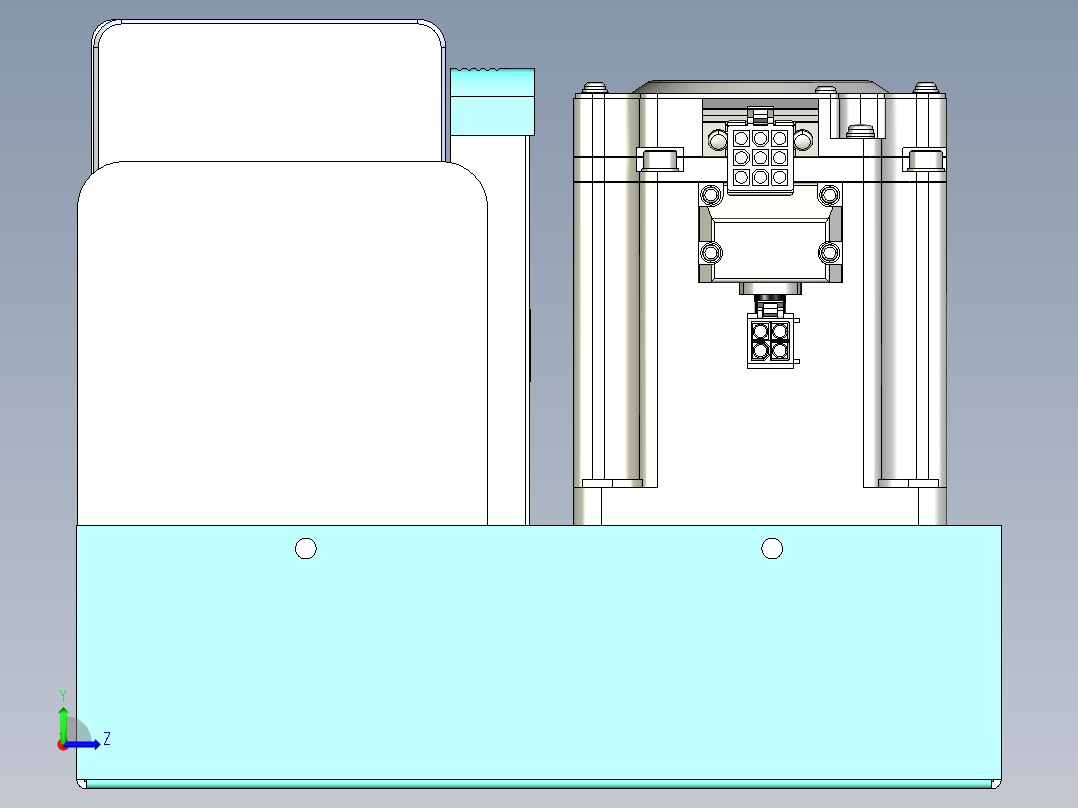 威洛博VBC同步带传动一无尘环境VBC14-L45-S600-BLU-ZP75-C3左视图
