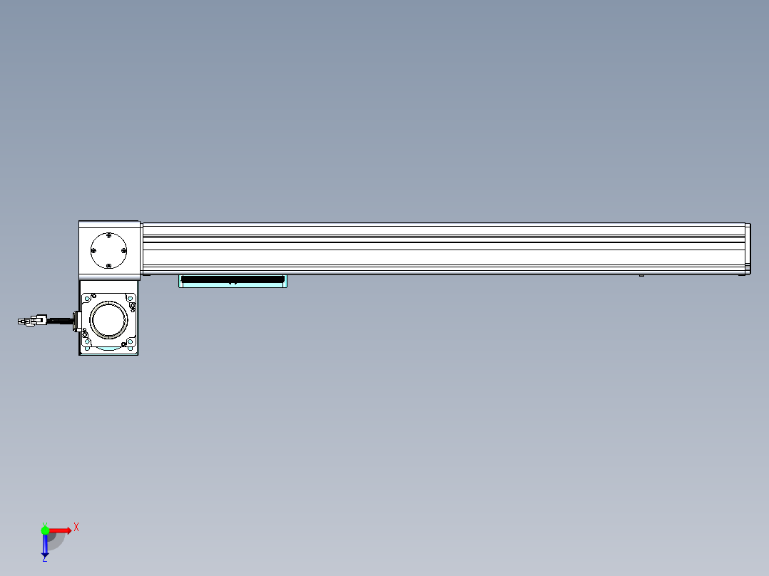 威洛博VBC同步带传动一无尘环境VBC14-L45-S600-BLU-ZP75-C3俯视图