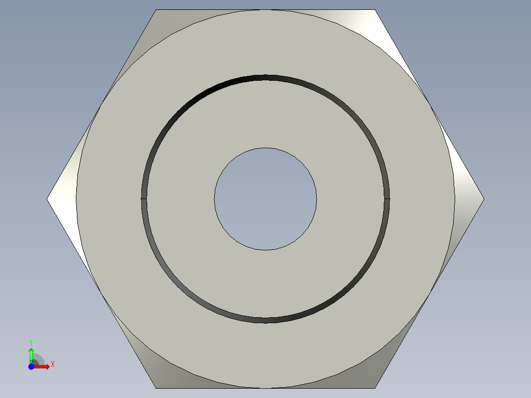 卡套式工业通用硬管接头4-4_gbu-s前视图