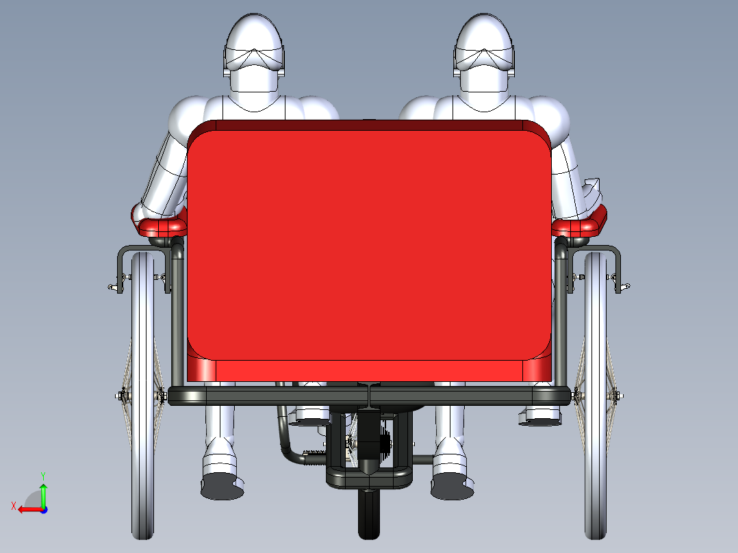 卧式人力车--x_t后视图