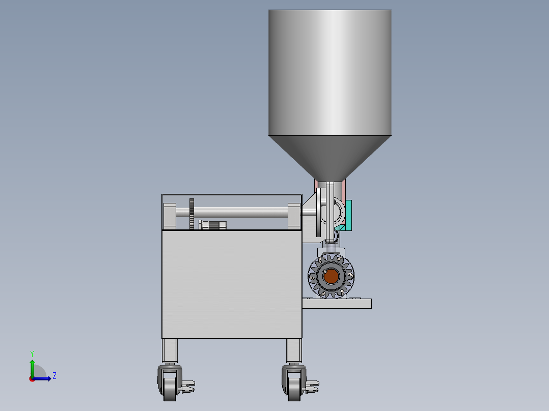 网球发球机设计（2）左视图